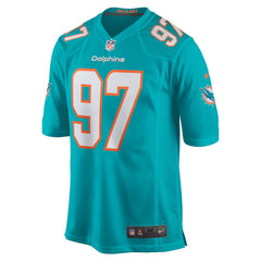 Nike Rashard Lawrence Miami Dolphins Team Game Jersey Aqua