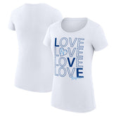 Kansas City Royals G-III 4Her by Carl Banks Women's Super-Slim Fit Lightweight Love Graphic Team T-Shirt - White - MLB Online