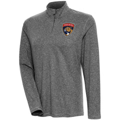 Florida Panthers Antigua Women's Confront Quarter-Zip Pullover Top - Heather Black - NHL 200624154