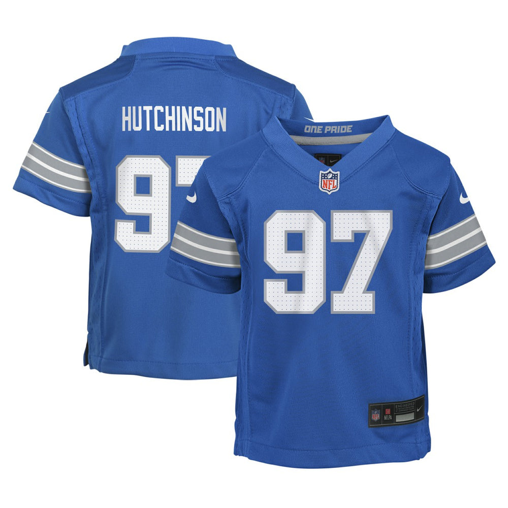 Nike Aidan Hutchinson Detroit Lions Preschool Player Game Jersey Blue