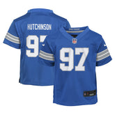 Nike Aidan Hutchinson Detroit Lions Preschool Player Game Jersey Blue