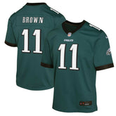Nike A.J. Brown Philadelphia Eagles Youth Game Jersey Green