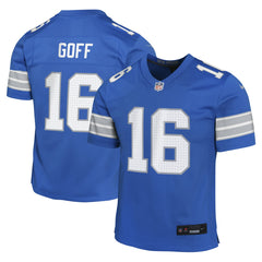 Nike Jared Goff Detroit Lions Youth Game Jersey Blue