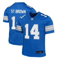 Nike Amon-Ra St. Brown Detroit Lions Youth Game Jersey Blue