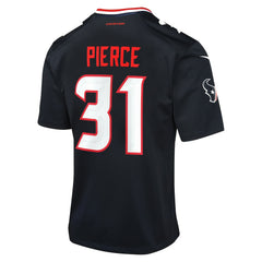 Nike Dameon Pierce Houston Texans Youth Game Jersey Navy
