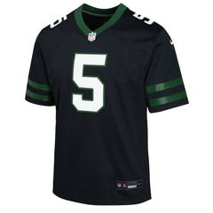 Nike Garrett Wilson New York Jets Youth Game Jersey Black