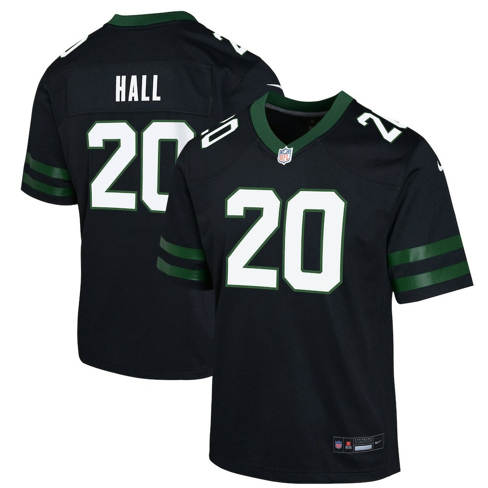 Nike Breece Hall New York Jets Youth Game Jersey Black
