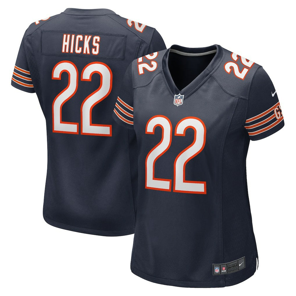 Nike Elijah Hicks Chicago Bears Women's Team Game Jersey Navy