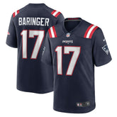 Nike Bryce Baringer New England Patriots Team Game Jersey Navy