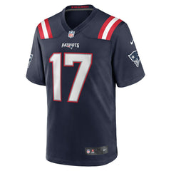Nike Bryce Baringer New England Patriots Team Game Jersey Navy