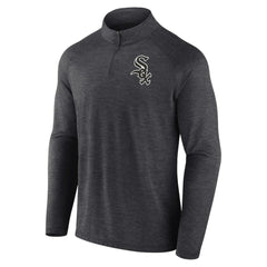 Chicago White Sox Profile Big & Tall Raglan Quarter-Zip Top - Black - MLB Lifestyle