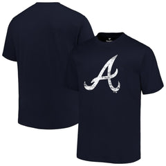 Atlanta Braves Profile Big & Tall Primary Logo T-Shirt - Navy - MLB Sale