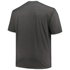 Pittsburgh Pirates Profile Big & Tall Weathered Logo T-Shirt - Heather Black - MLB Discount