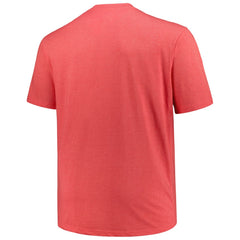 Cincinnati Reds Profile Big & Tall Weathered Logo T-Shirt - Heather Red - MLB Sale