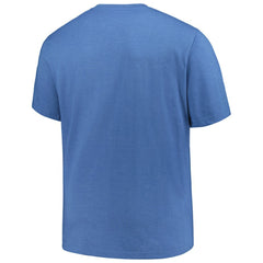 Texas Rangers Profile Big & Tall Weathered Logo T-Shirt - Heather Royal - MLB Discount
