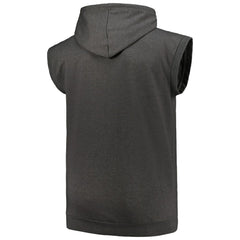 St. Louis Cardinals Profile Big & Tall Muscle Sleeveless Pullover Hoodie - Heather Charcoal - MLB Sale