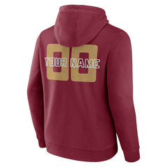 Cleveland Cavaliers Stellar Personalized Name & Number Pullover Hoodie Wine