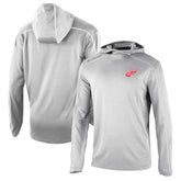 Detroit Red Wings Columbia Omni-Wick Shotgun Long Sleeve Hoodie T-Shirt - Gray - NHL 200629174