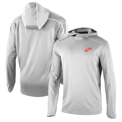 Detroit Red Wings Columbia Omni-Wick Shotgun Long Sleeve Hoodie T-Shirt - Gray - NHL 200629174
