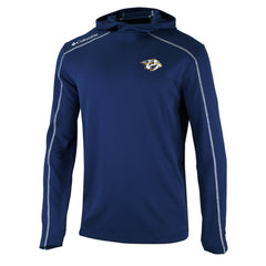 Nashville Predators Columbia Omni-Wick Shotgun Long Sleeve Hoodie T-Shirt - Navy - NHL 200629178