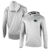 San Jose Sharks Columbia Omni-Wick Shotgun Long Sleeve Hoodie T-Shirt - Gray - NHL 200629184