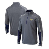 Nashville Predators Columbia Omni-Wick Shotgun 2.0 Quarter-Zip Pullover Top - Gray/Navy - NHL 200629203