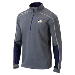 Nashville Predators Columbia Omni-Wick Shotgun 2.0 Quarter-Zip Pullover Top - Gray/Navy - NHL 200629203