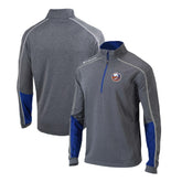 New York Islanders Columbia Omni-Wick Shotgun 2.0 Quarter-Zip Pullover Top - Gray/Blue - NHL 200629205