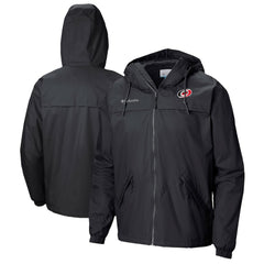 Carolina Hurricanes Columbia Oroville Creek Lightweight Full-Zip Windbreaker Jacket - Black - NHL 200629319