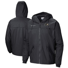 Philadelphia Flyers Columbia Oroville Creek Lightweight Full-Zip Windbreaker Jacket - Black - NHL 200629339