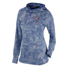 Columbus Blue Jackets Columbia Women's Omni-Wick Sunday Ball Pullover Hoodie - Navy - NHL 200629422