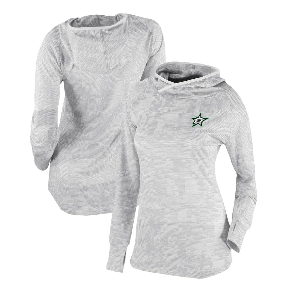 Dallas Stars Columbia Women's Omni-Wick Sunday Ball Pullover Hoodie - White - NHL 200629423