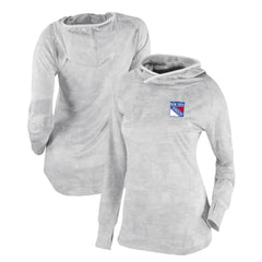 New York Rangers Columbia Women's Omni-Wick Sunday Ball Pullover Hoodie - White - NHL 200629432