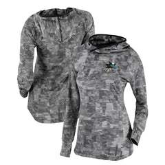 San Jose Sharks Columbia Women's Omni-Wick Sunday Ball Pullover Hoodie - Black - NHL 200629435