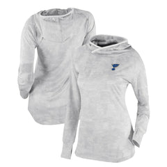 St. Louis Blues Columbia Women's Omni-Wick Sunday Ball Pullover Hoodie - White - NHL 200629437