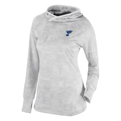 St. Louis Blues Columbia Women's Omni-Wick Sunday Ball Pullover Hoodie - White - NHL 200629437