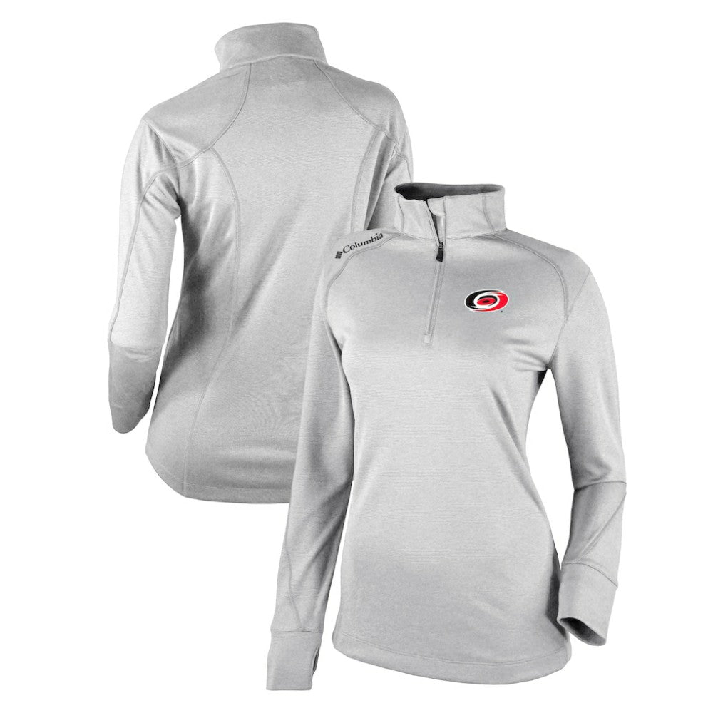 Carolina Hurricanes Columbia Women's Omni-Wick Shotgun 2.0 Quarter-Zip Pullover Top - White - NHL 200629444