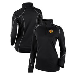 Chicago Blackhawks Columbia Women's Omni-Wick Shotgun 2.0 Quarter-Zip Pullover Top - Black - NHL 200629445