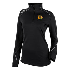 Chicago Blackhawks Columbia Women's Omni-Wick Shotgun 2.0 Quarter-Zip Pullover Top - Black - NHL 200629445