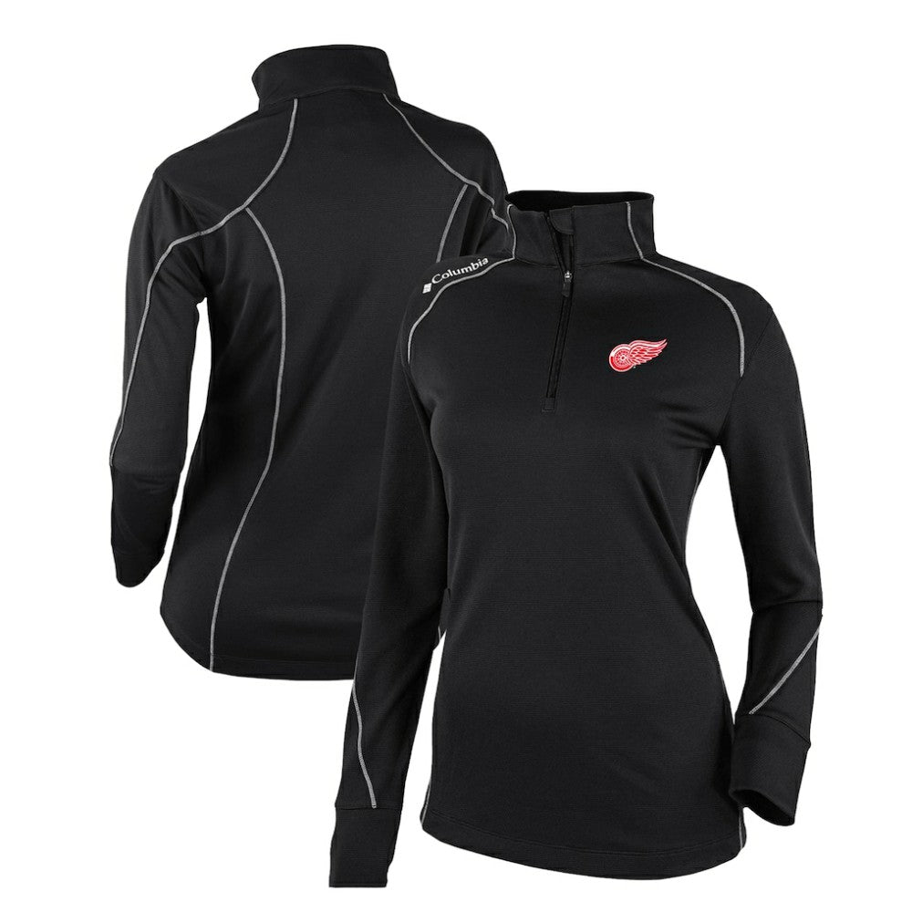 Detroit Red Wings Columbia Women's Omni-Wick Shotgun 2.0 Quarter-Zip Pullover Top - Black - NHL 200629449