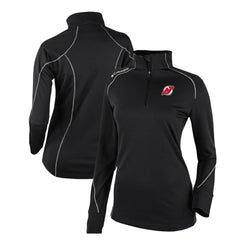 New Jersey Devils Columbia Women's Omni-Wick Shotgun 2.0 Quarter-Zip Pullover Top - Black - NHL 200629454