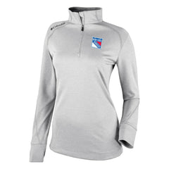 New York Rangers Columbia Women's Omni-Wick Shotgun 2.0 Quarter-Zip Pullover Top - White - NHL 200629456