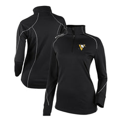 Pittsburgh Penguins Columbia Women's Omni-Wick Shotgun 2.0 Quarter-Zip Pullover Top - Black - NHL 200629458