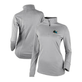 San Jose Sharks Columbia Women's Omni-Wick Shotgun 2.0 Quarter-Zip Pullover Top - Gray - NHL 200629459