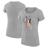Baltimore Orioles G-III 4Her by Carl Banks Women's Super-Slim Fit Lightweight Baseball Girls T-Shirt - Heather Gray - MLB on Sale