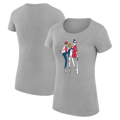 Boston Red Sox G-III 4Her by Carl Banks Women's Super-Slim Fit Lightweight Baseball Girls T-Shirt - Heather Gray - MLB on Sale