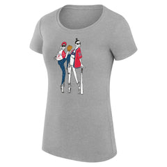 Boston Red Sox G-III 4Her by Carl Banks Women's Super-Slim Fit Lightweight Baseball Girls T-Shirt - Heather Gray - MLB on Sale