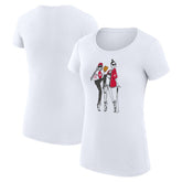 Cincinnati Reds G-III 4Her by Carl Banks Women's Super-Slim Fit Lightweight Baseball Girls T-Shirt - White - MLB Sale