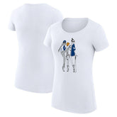Los Angeles Dodgers G-III 4Her by Carl Banks Women's Super-Slim Fit Lightweight Baseball Girls T-Shirt - White - MLB Discount
