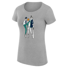 Seattle Mariners G-III 4Her by Carl Banks Women's Super-Slim Fit Lightweight Baseball Girls T-Shirt - Heather Gray - MLB Lifestyle